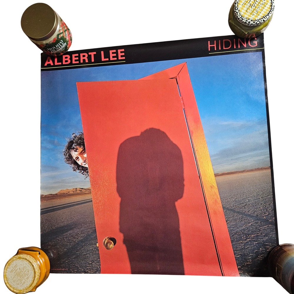 Albert Lee Hiding Album Vintage 1979 Promo Poster 24x24 A&M Records Country Rock